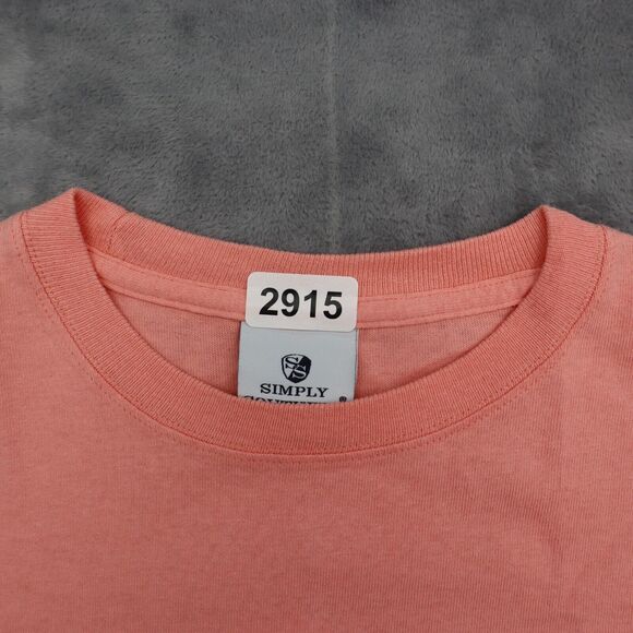 Simply Southern Shirt Womens Small Peach Seas The Day Beach Long Sleeve Fish Tee - Picture 9 of 16